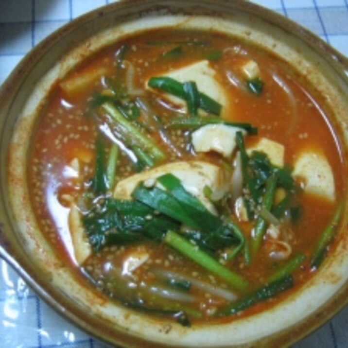 あったか豆腐の韓国風スープ
